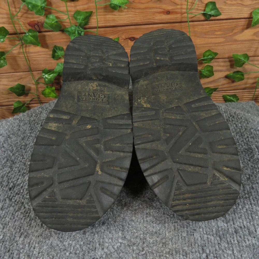 Georgia Boot Romeo Girls Size 5‎ Wide Black Rubber Slip-On Work Shoes